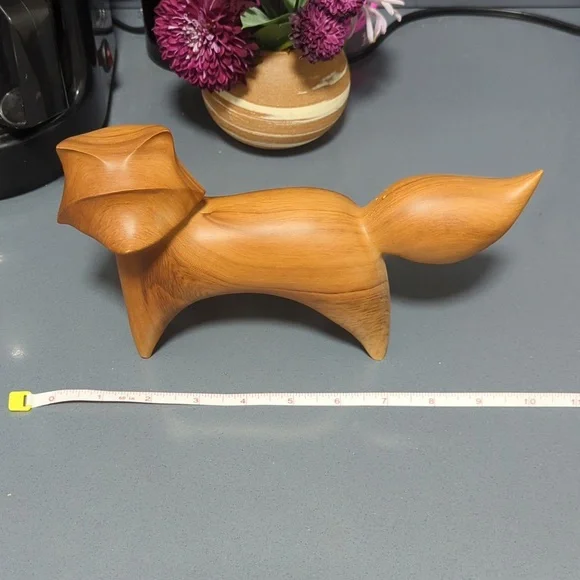 Wooden Fox Figurine - Picture 6 of 6